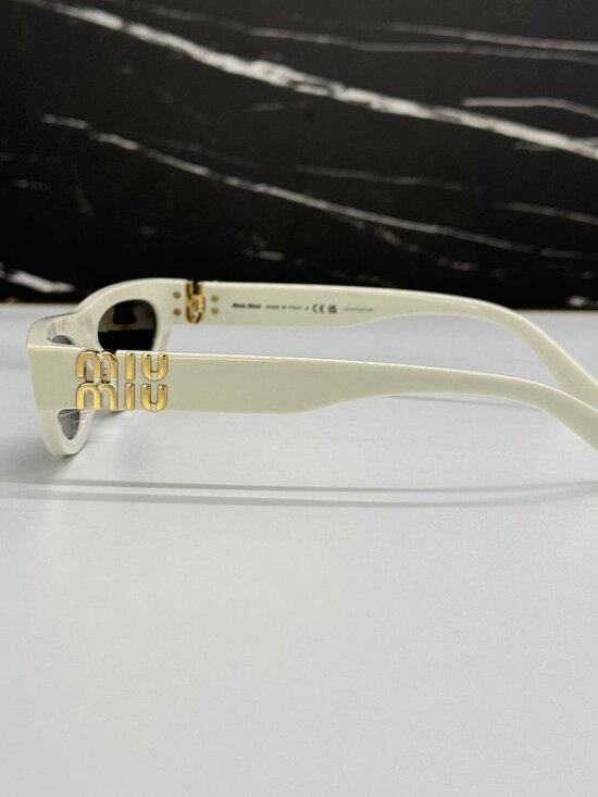NEW MIU MIU MU07ZS 1425S0 SUNGLASSES WHITE WOMEN MU 07ZS 1425S0, SMU 07Z 1425S0 main image 6